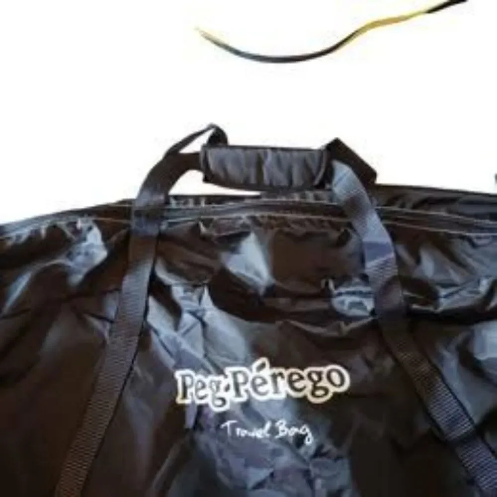 Peg Perego Large Zip Travel Bag Black – Stroller Storage Case NWOT Durable